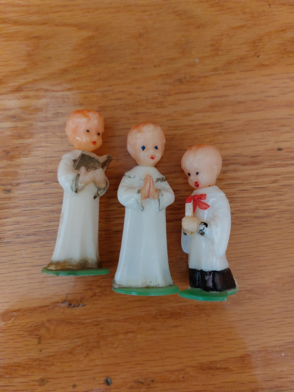 Putz Christmas Choir Boy Holiday Figurines - 1950's